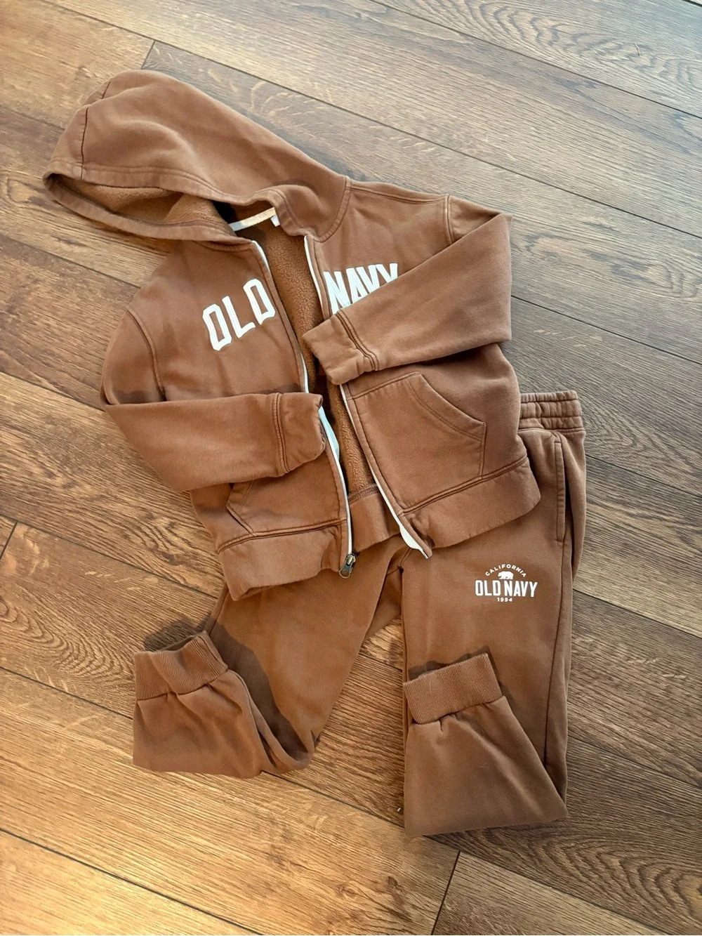 Old Navy Brown Kids Hoodie & Jogger Set